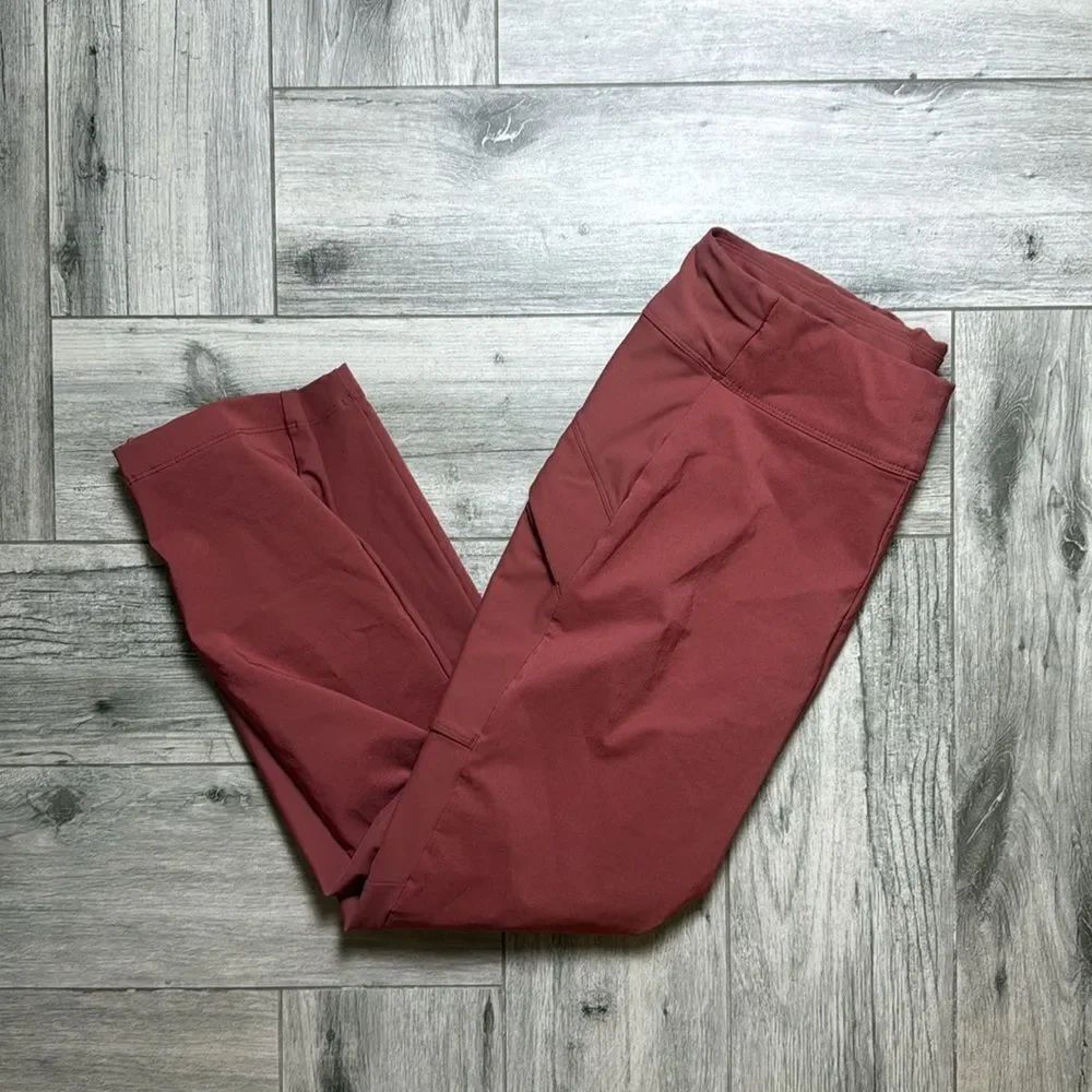 Old Navy Active Womens Orange High Rise Quick Dry Leggings Medium Petite